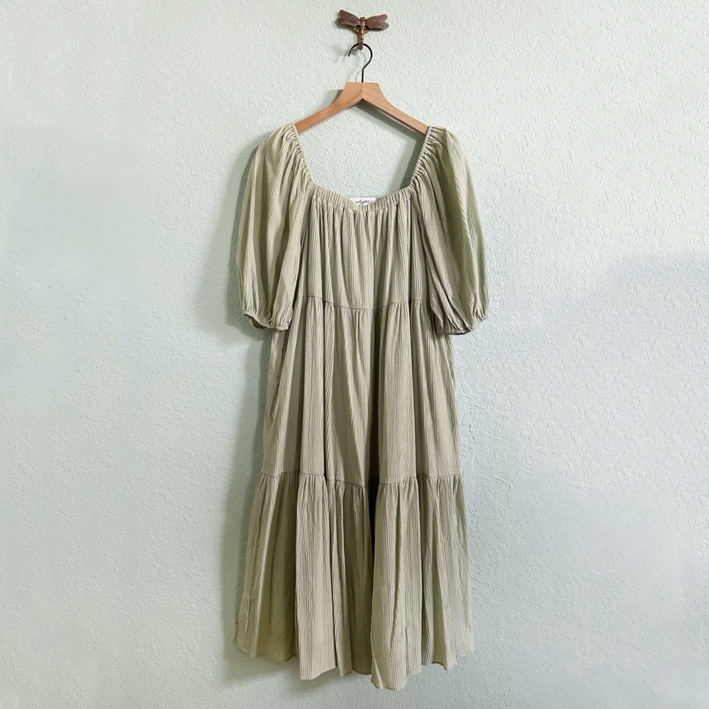 Carly Jean Los Angeles Olive Midi Dress